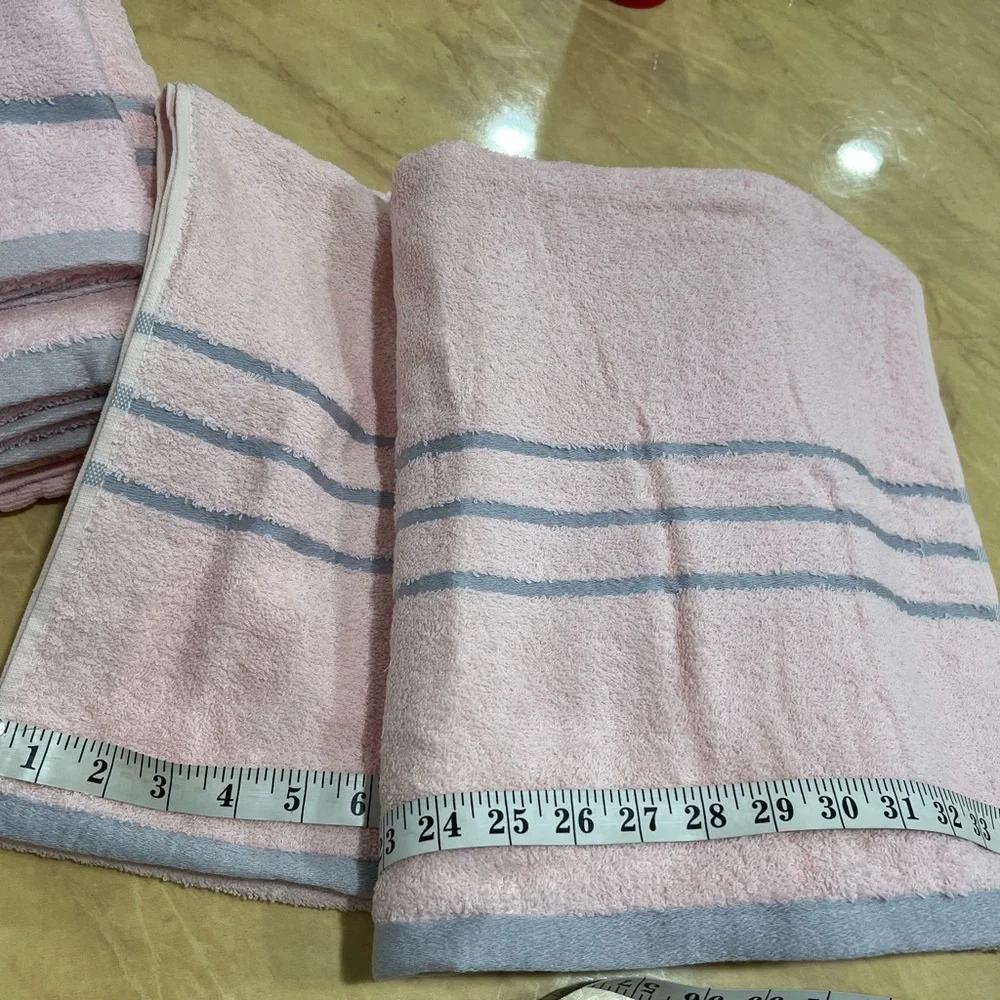 Dream Catcher Pink and Gray Towel Set of 4